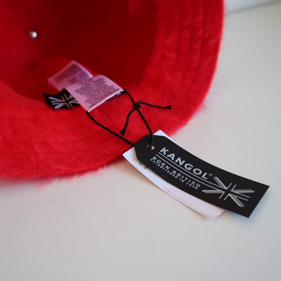 NWT Kangol Furgora Casual Scarlet Red Unisex Bucket Hat, Size Medium - Picture 6 of 10
